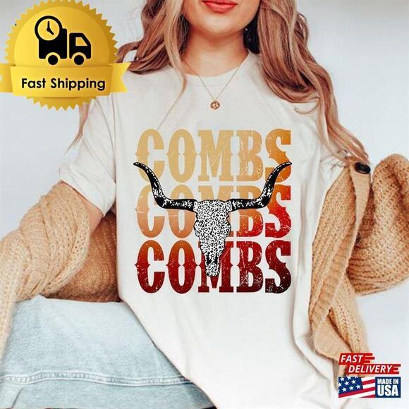 Tops - Xxx Combs Crazy Bullhead T-Shirt Country Music T-shirt Concert Classic